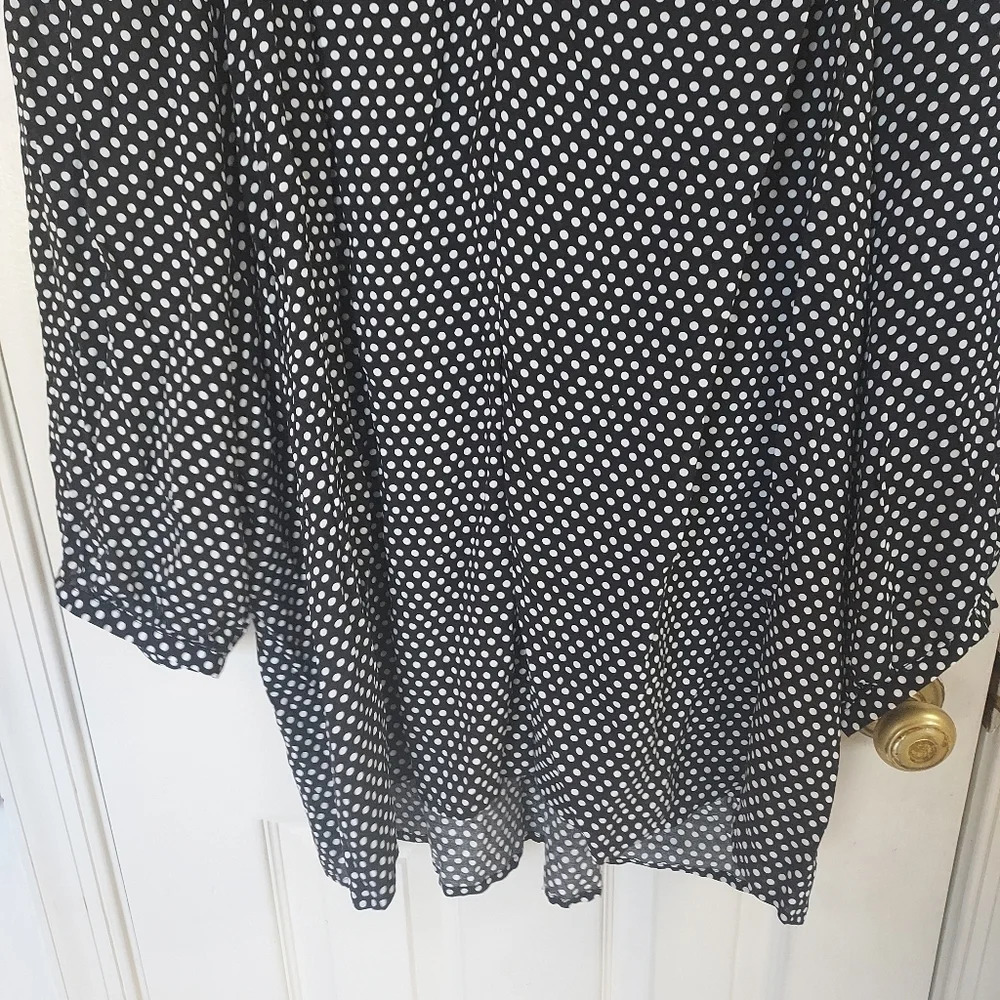 Cynthia Rowly 3/4 Sleeve Polka-dot Blouse - Picture 6 of 7